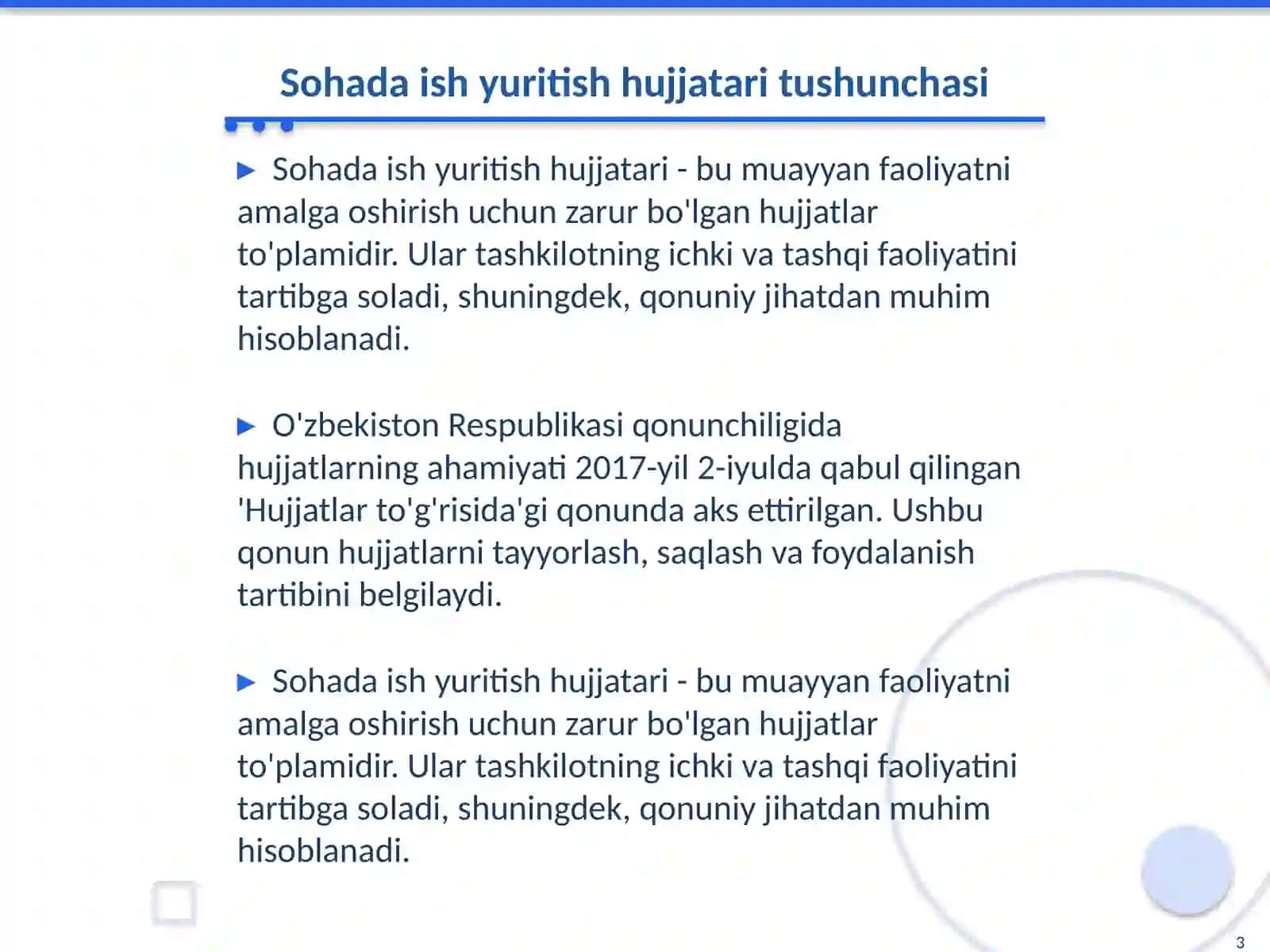 Sohada ish yuritish hujjatari 3