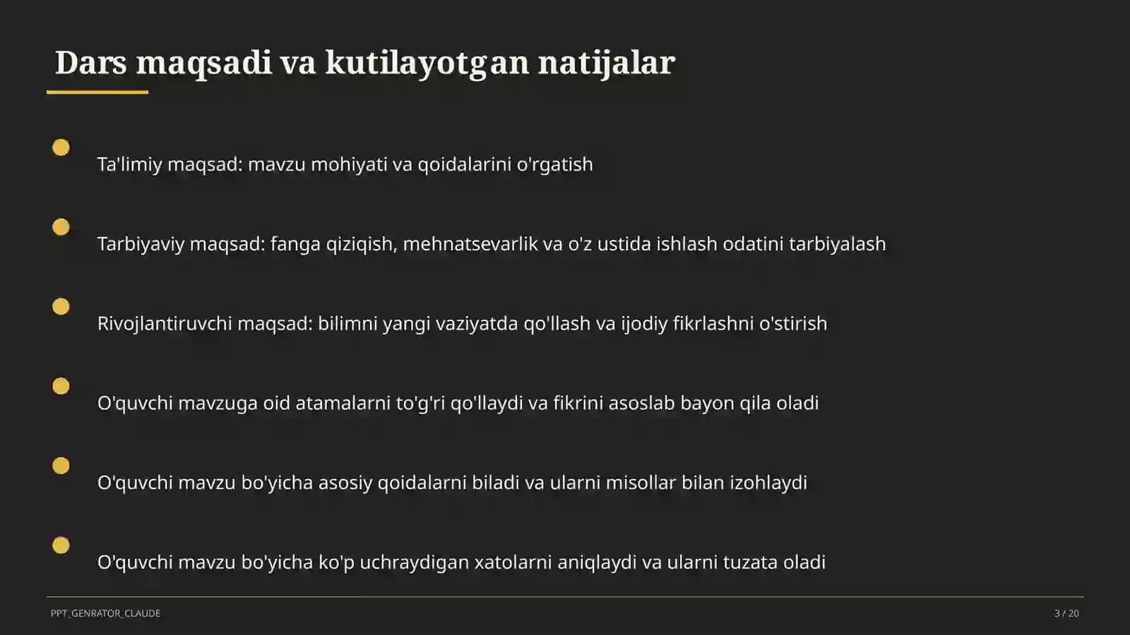 Trigonometrik ayniyatlar va formulalar (10-sinf) 3