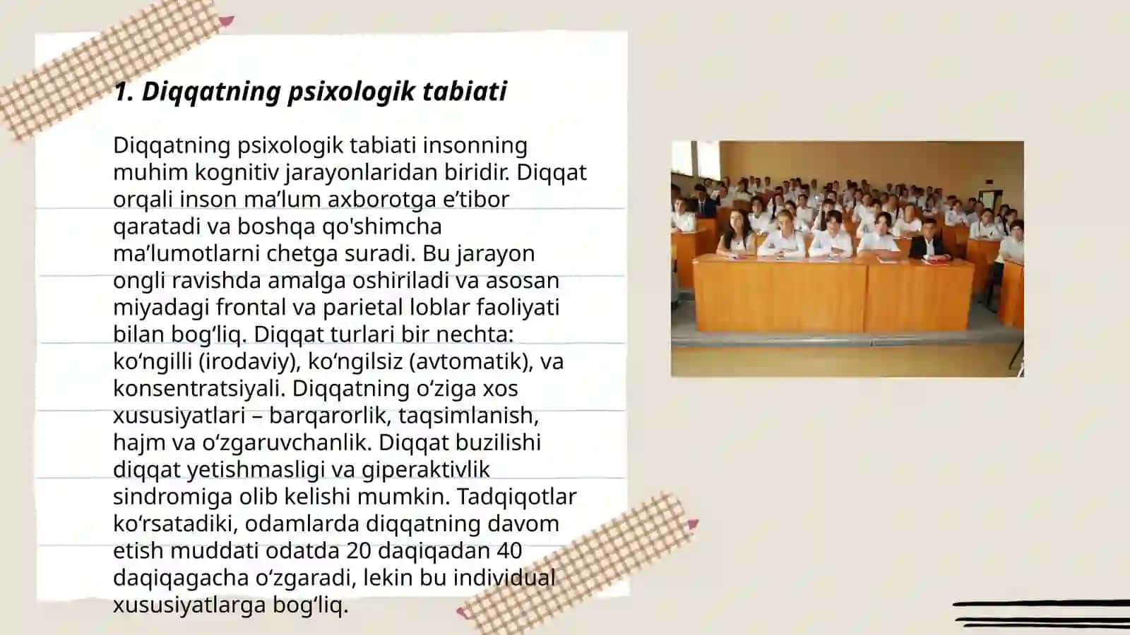 Katta sinf oʻquvchilarida diqqatning koʻchuvchanligini taqsimlanishini eksperimental oʻrganish 3