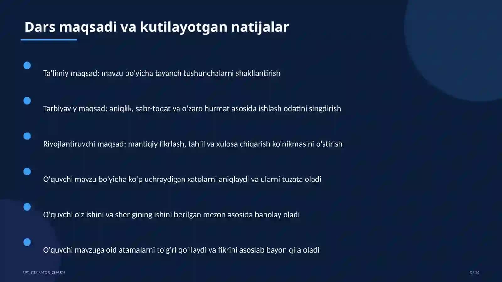 Tasviriy san'at va musiqa (1–7) — ochiq dars 3