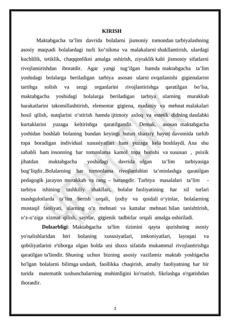 MAKTABGACHA TA’LIM MUASSASALARIDA TAYYORLOV GURUHI BOLALARNING AQLIY RIVOJLANISHIDA PSIXOLOGIK TRENINGLARDAN FOYDALANISH 3