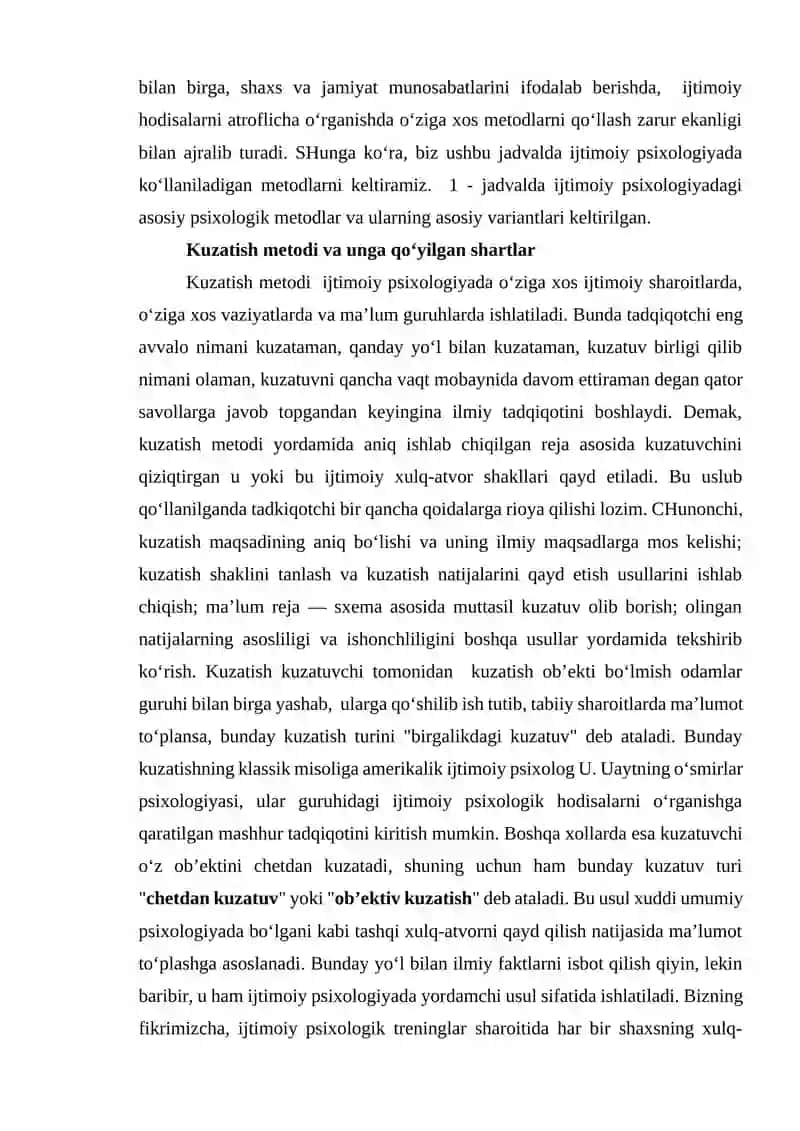Ijtimoiy psixologiya metodologiyasi 3