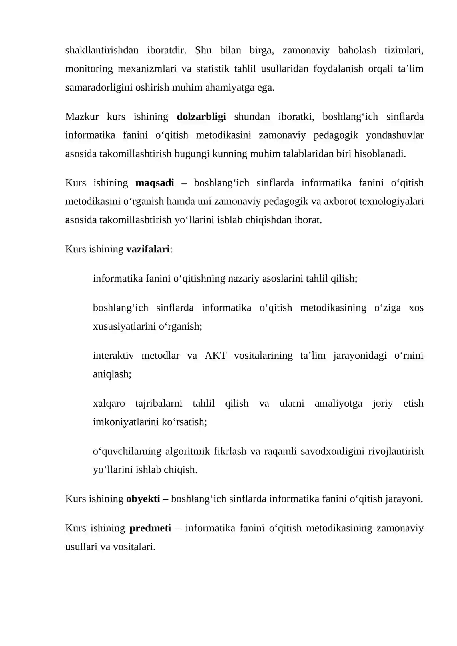 Boshlang‘ich sinf o‘quvchilariga informatika fanini o‘rgatishda tayyorlov kurslarining metodik tizimi 3