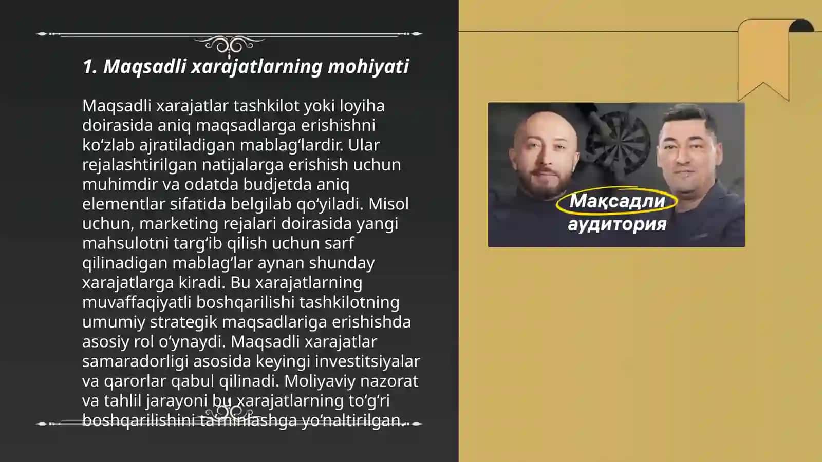 Maqsadli xarajat 3