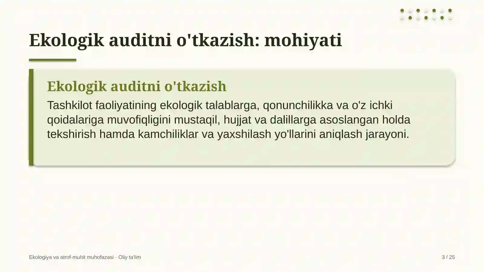 bolalar turizmida ekologik auditni o'tkazish 7484 3
