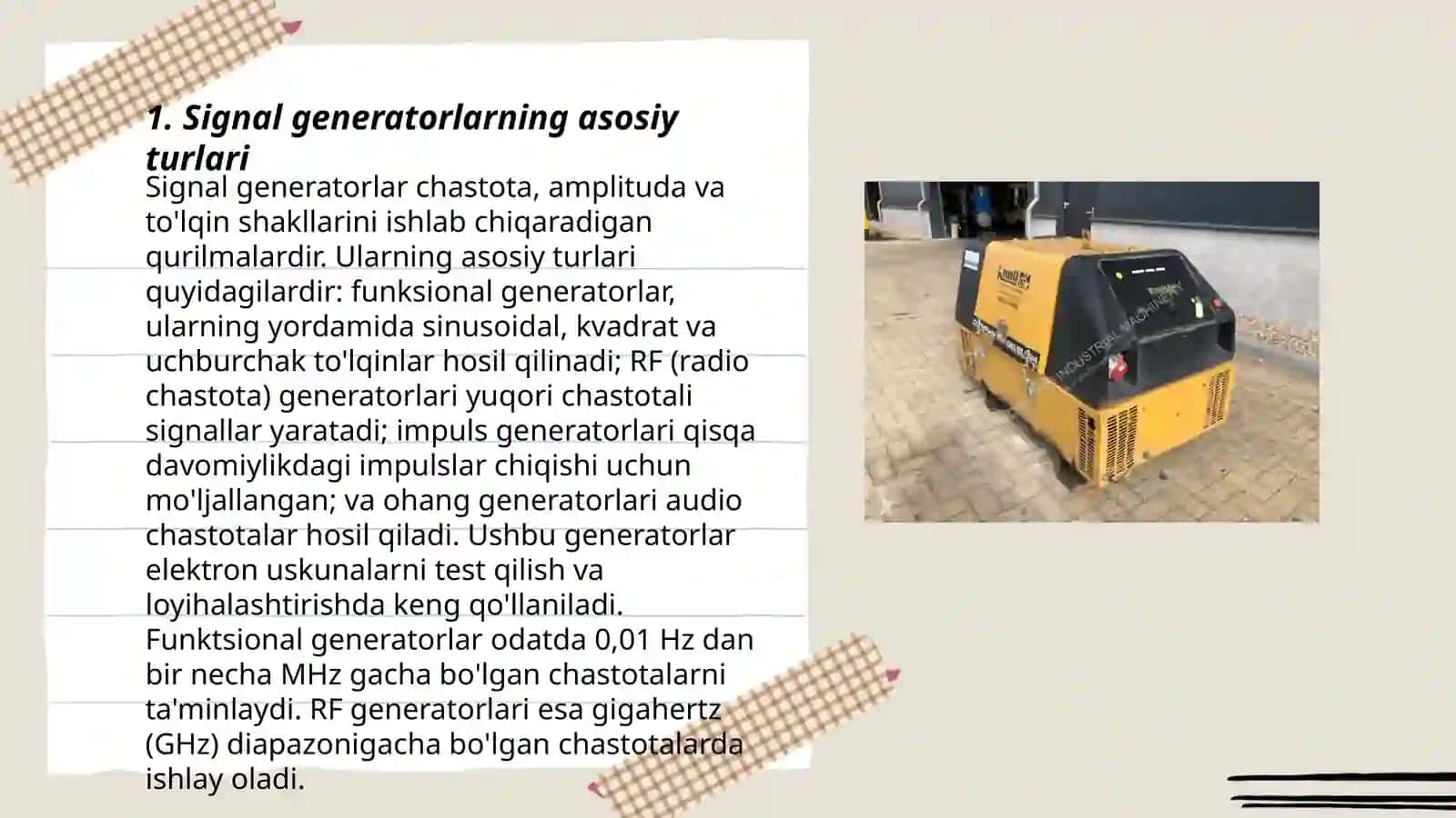 Signal generatorlari 3