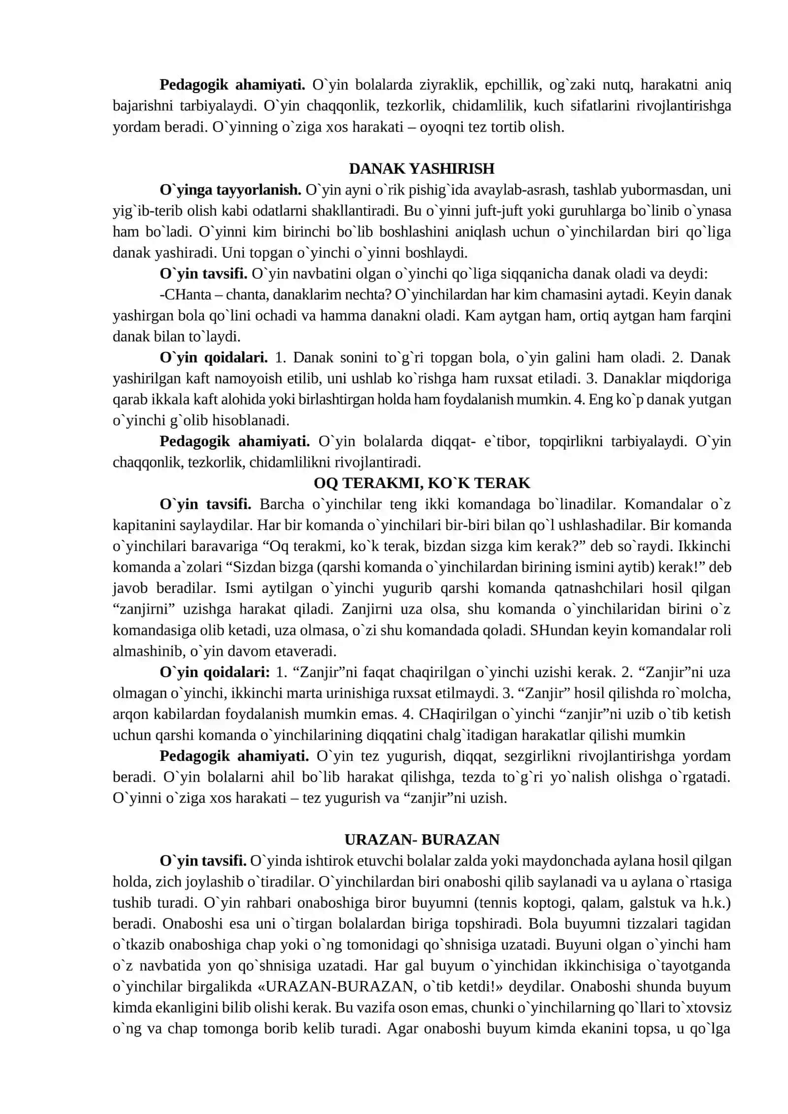 O`YINLARDAN NAMUNALAR G`ОZLAR-ОQQUSHLAR 3
