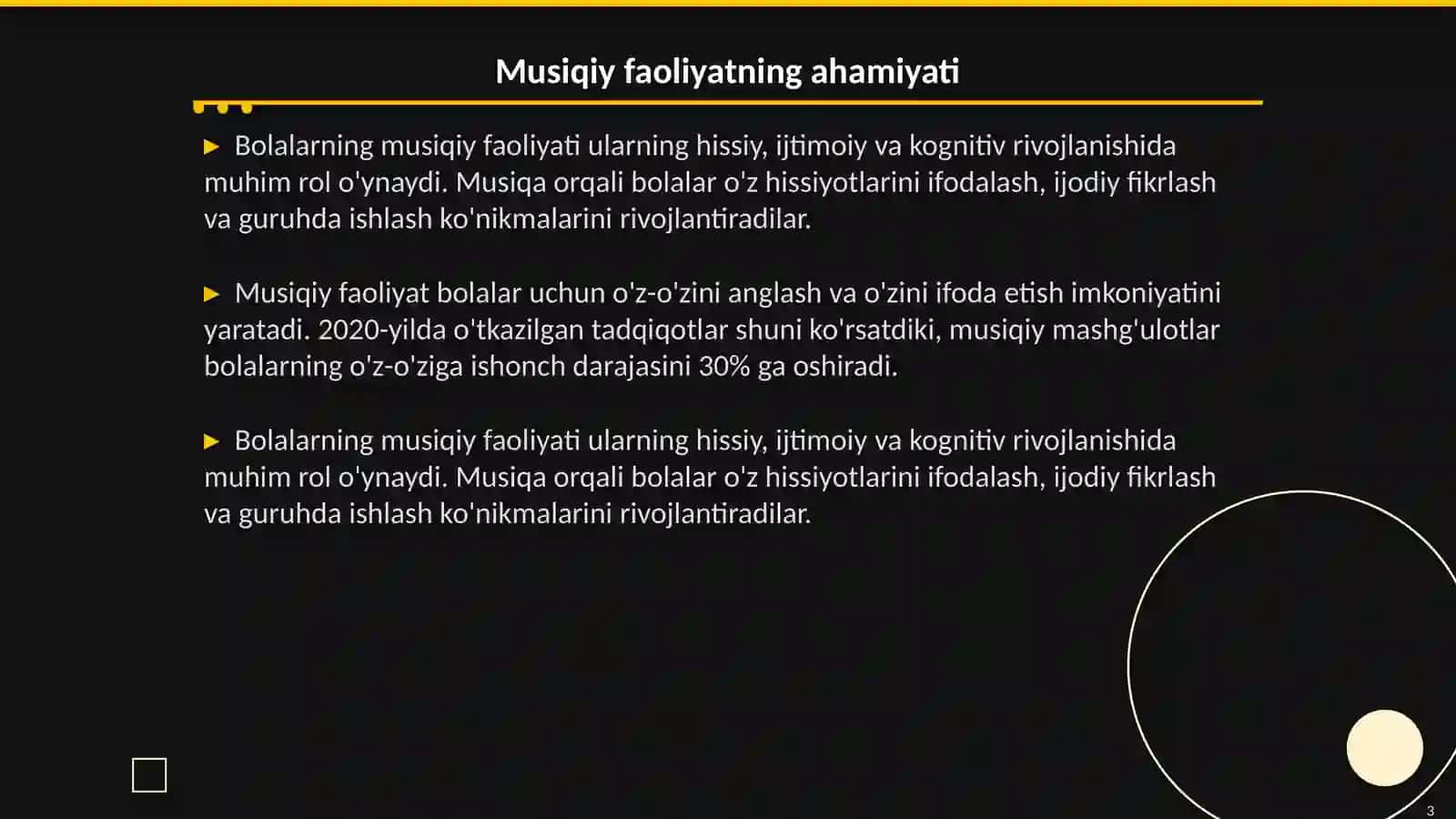Bolalarning mustaqil musiqiy faoliyati 3