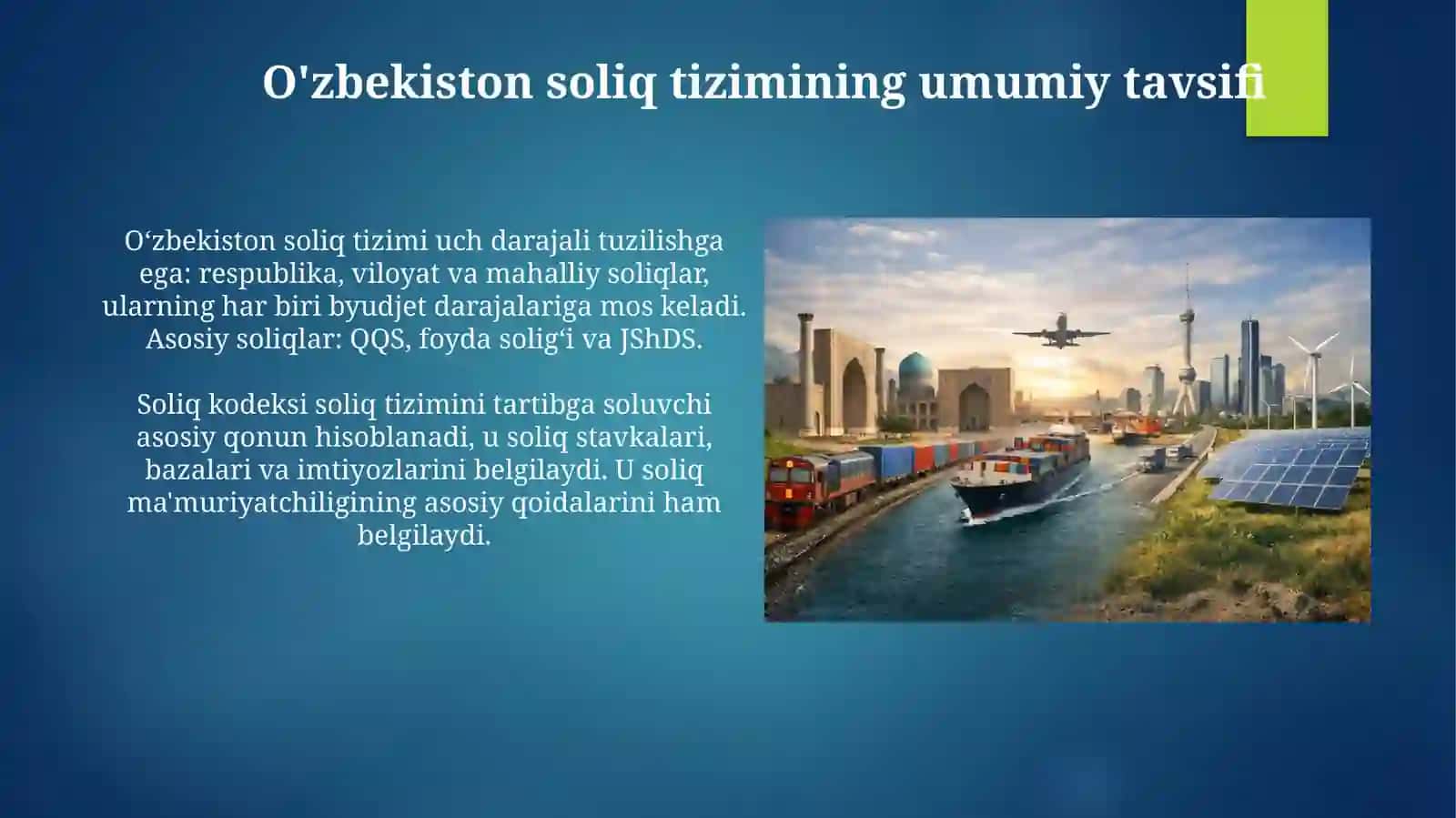 O'zbekistonda soliq tizimining taraqqiy etgan davlatlar soliq tizimi bilansolishtirmatahlili 3