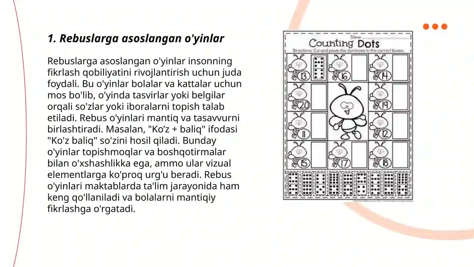 Rebuslardan tõgaraklarni tashkil etish 3