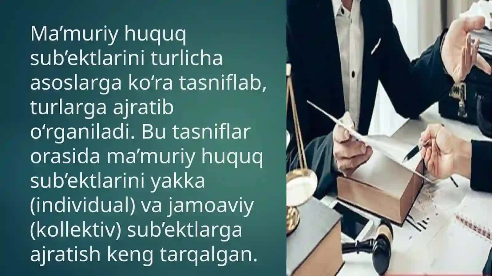 Ma’muriy Huquq Sub'ektlari 3
