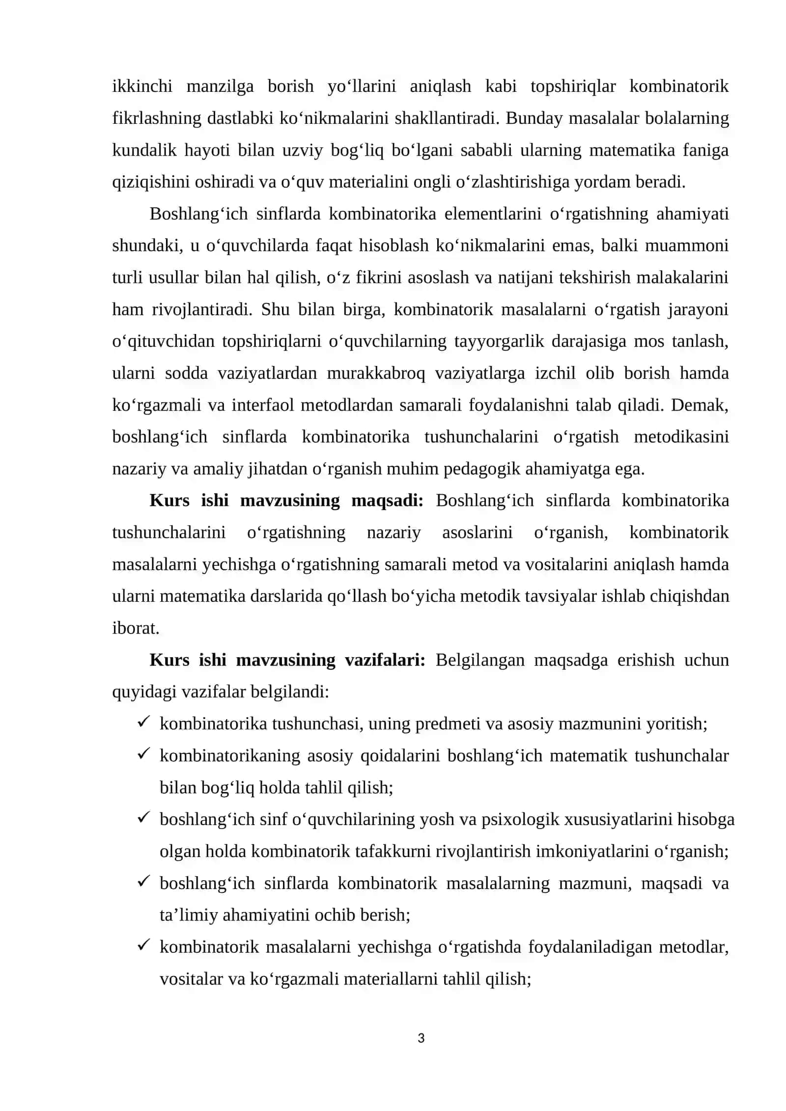 Boshlang‘ich sinflarda kombinatorika tushunchalarini o‘rgatish metodikasi 3