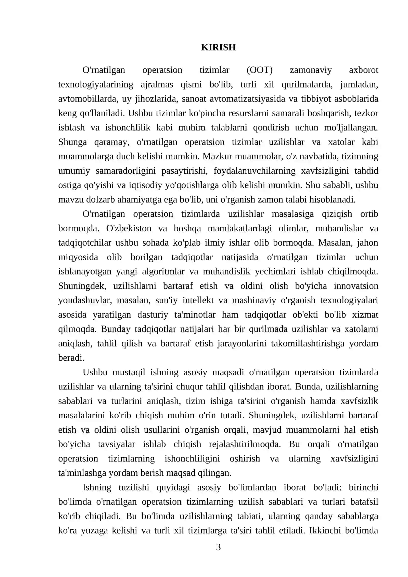 O'rnatilgan operatsion tizimlarda uzilishlar 3