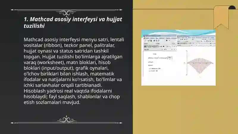 Mathcad dasturida ishlash 3