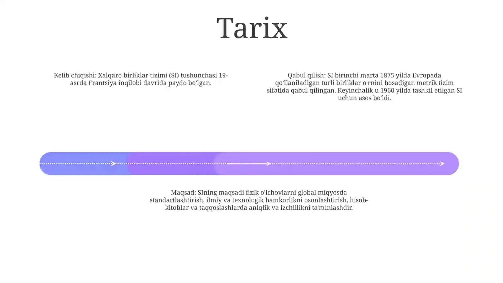 Xalqaro Birliklar Sistemasi (XBS) 3