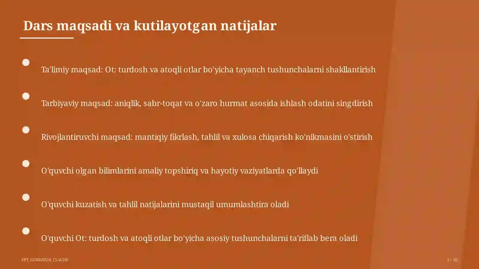 Ot: turdosh va atoqli otlar (6-sinf) 3