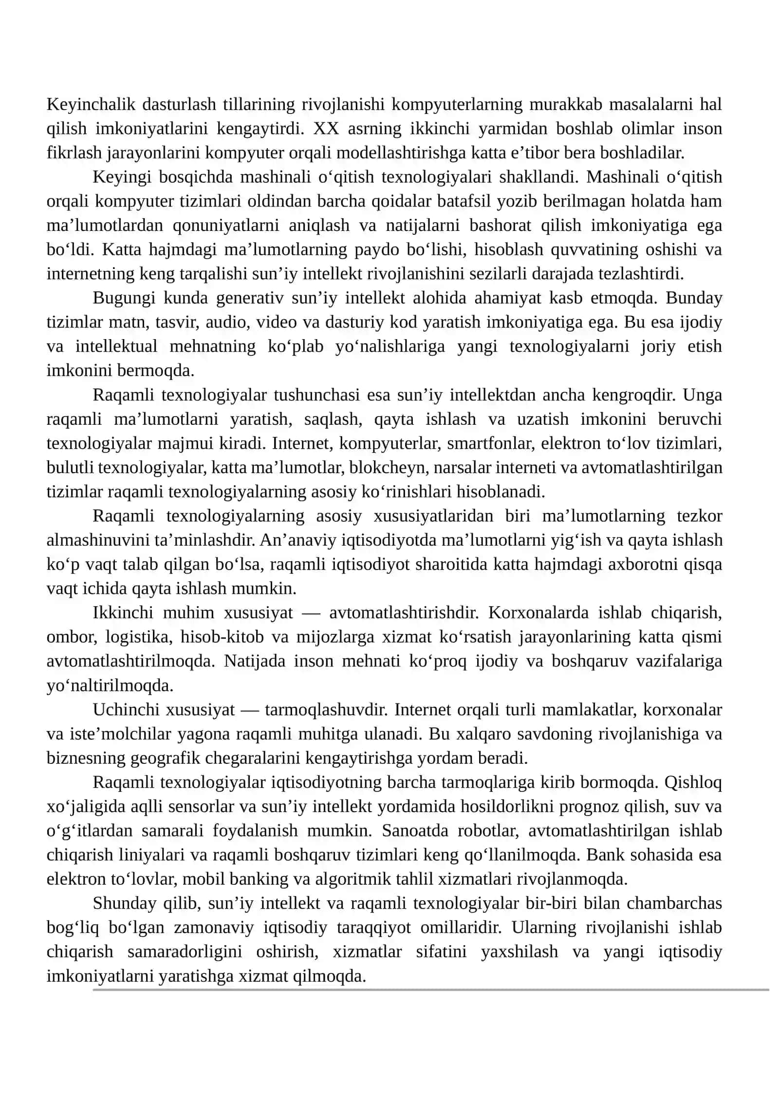 JAHON IQTISODIYOTIDA SUN’IY INTELLEKT VA RAQAMLI TEXNOLOGIYALARNING AHAMIYATI 3
