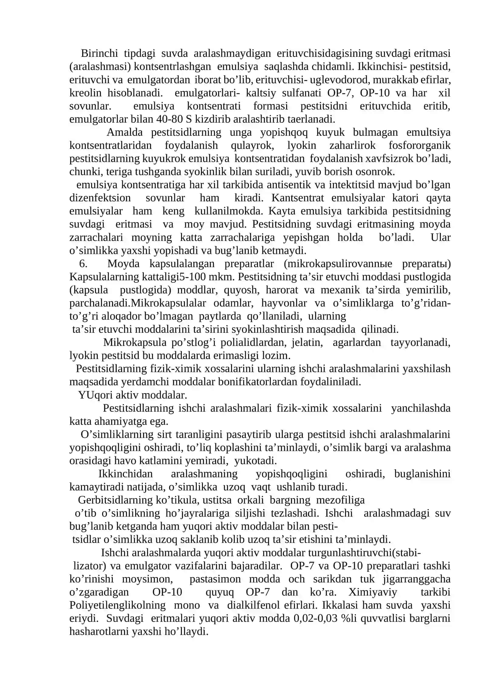 PESTITSIDLARNI PREPARAT SHAKLLARI VA ULARNI QO’LLASH USULLARI 3