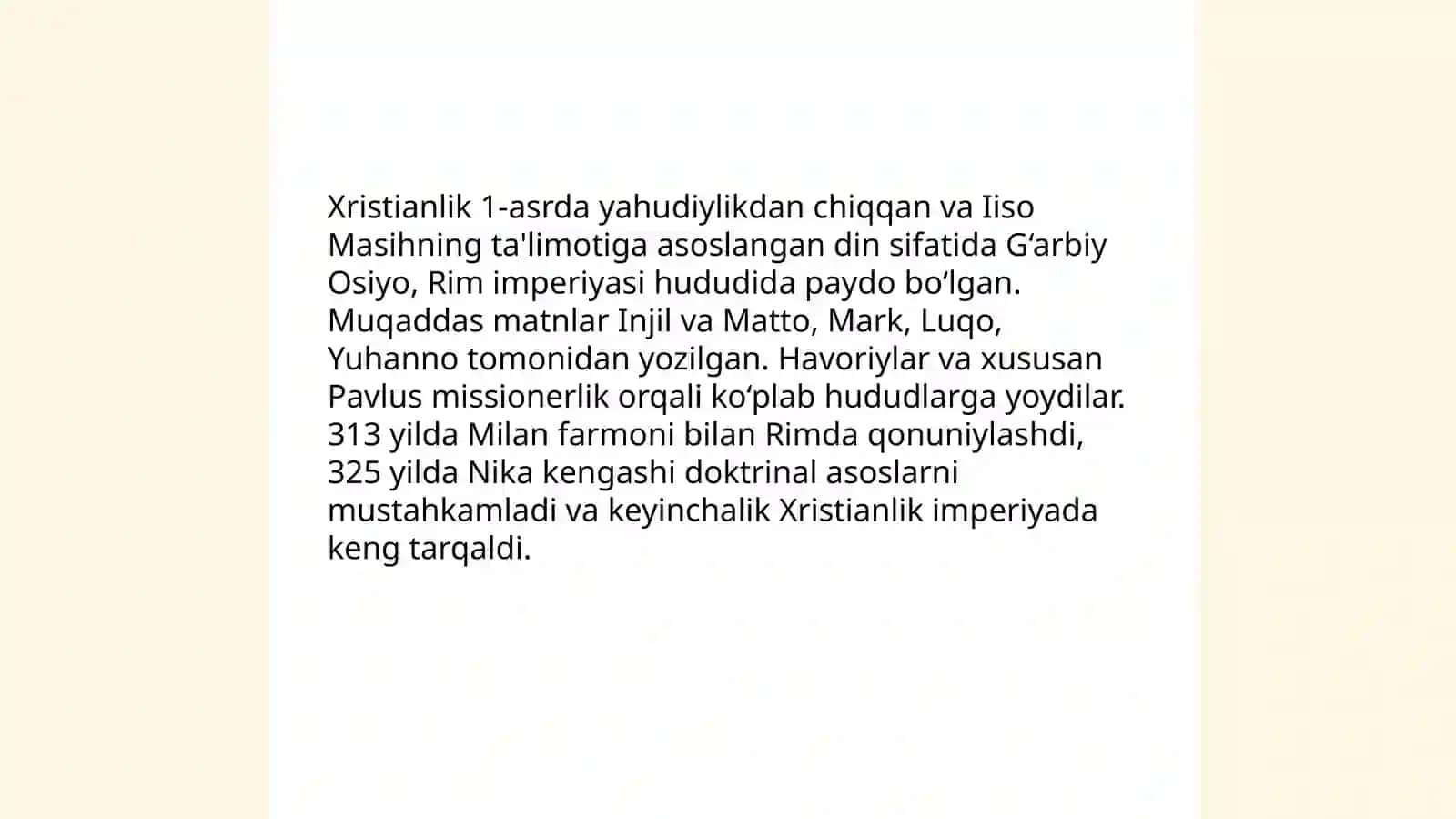 Xristian dini va uning goyalari 3