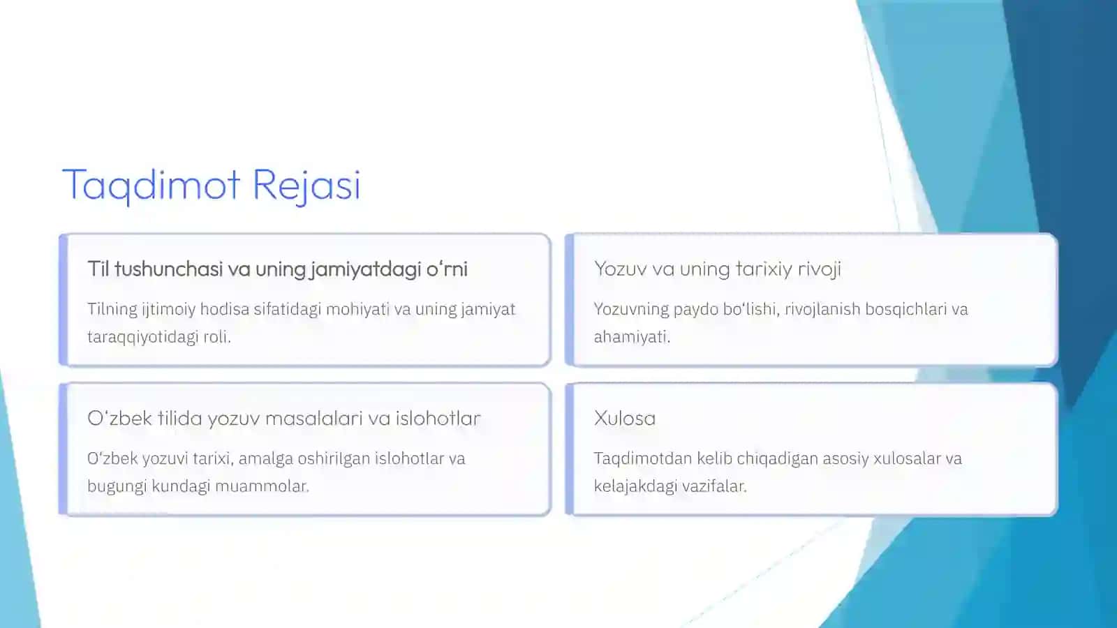 Til va yozuv masalalari 3