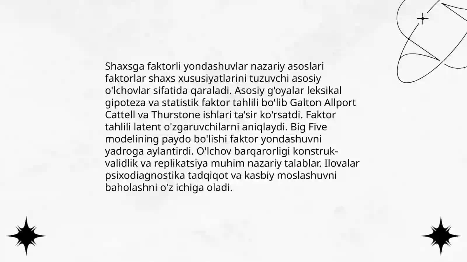 Shaxsga faktorli yondashuvlar 3