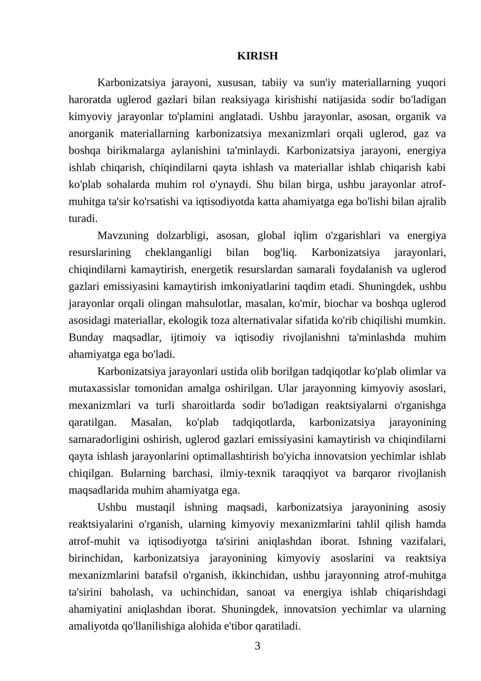 KALSINATSIYALANGAN SODA TEXNOLOGIYASI FANIDAN TAYYORLAGAN MUSTAQIL ISHI 3
