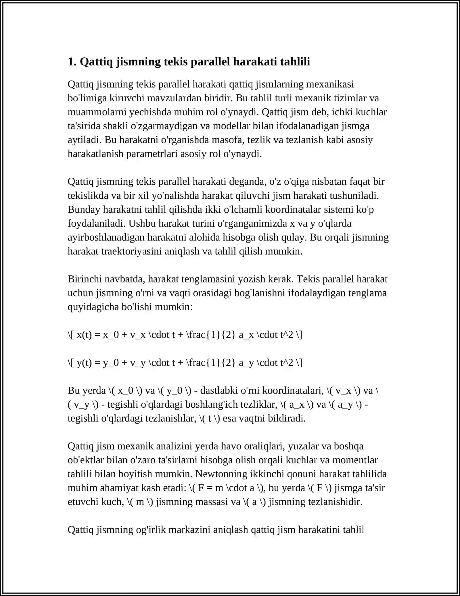 QATIQ JISIMNING TEKIS PARALEL HARAKATI 3