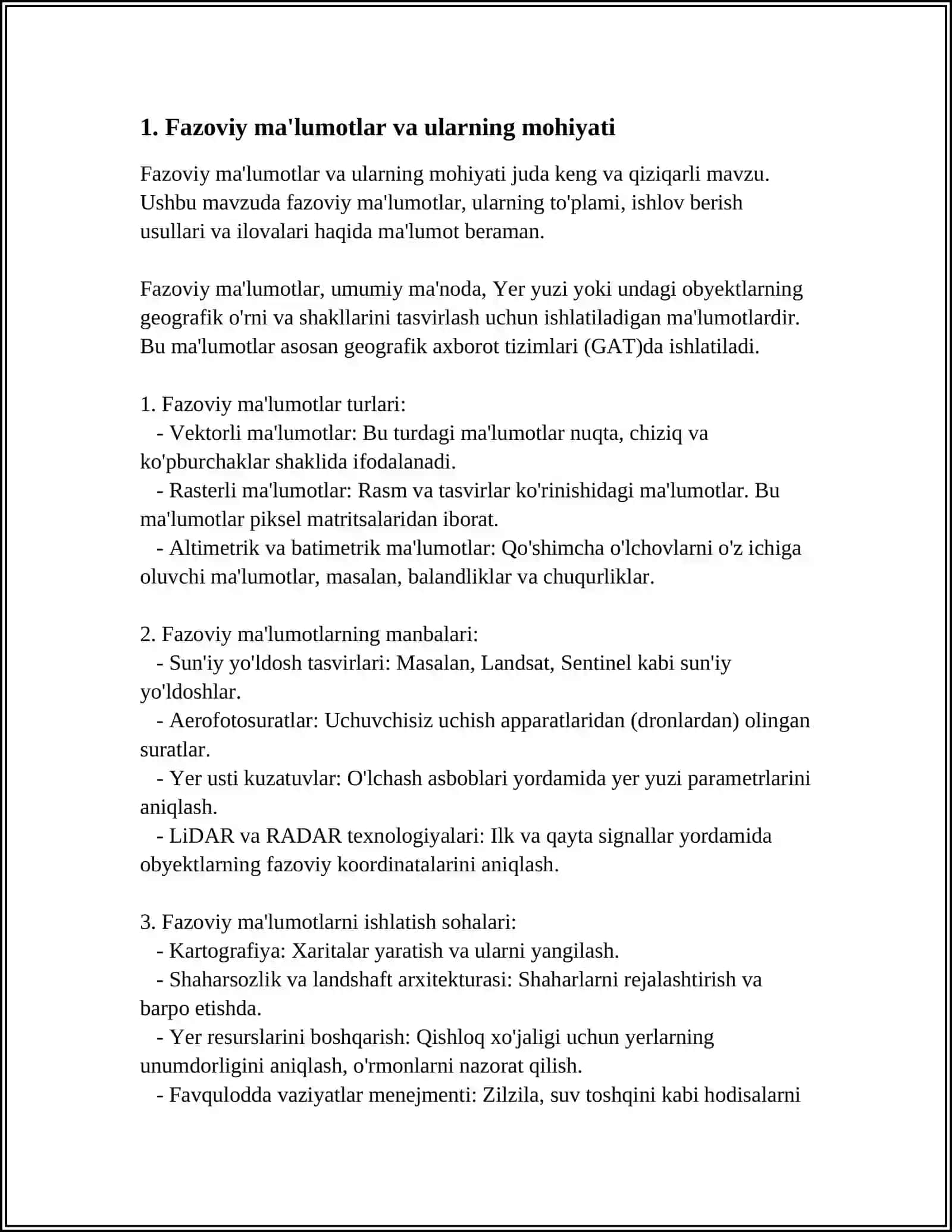 FAZOVIY MA'LUMOTLARDAN FOYDALANGAN HOLDA AHOLI MIGRATSIYA XARITALARINI TUZISH 3