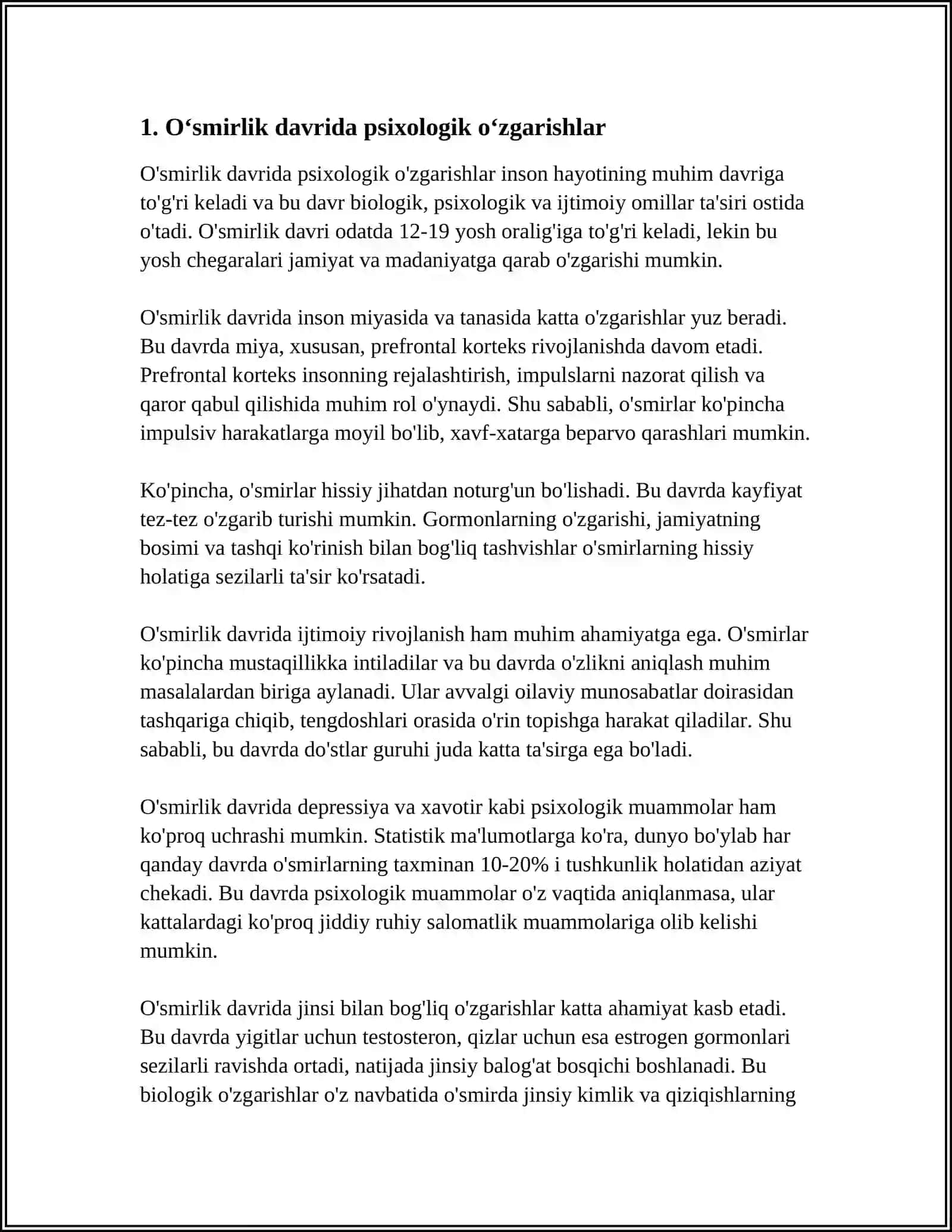 ÕSMIRLIK YOSHIDAGI ÕQUVCHILARNING XULQ- ATVORI XUSUSIYATLARI 3