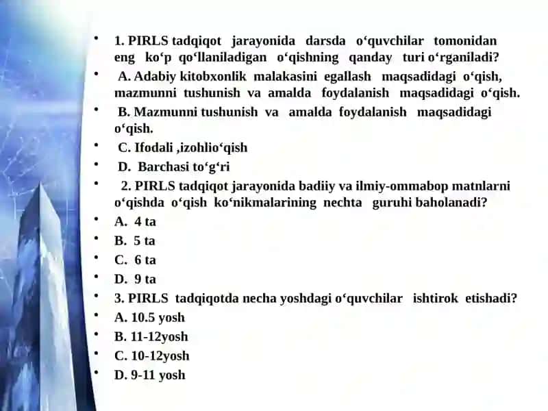 PISAxalqaro baholash 3