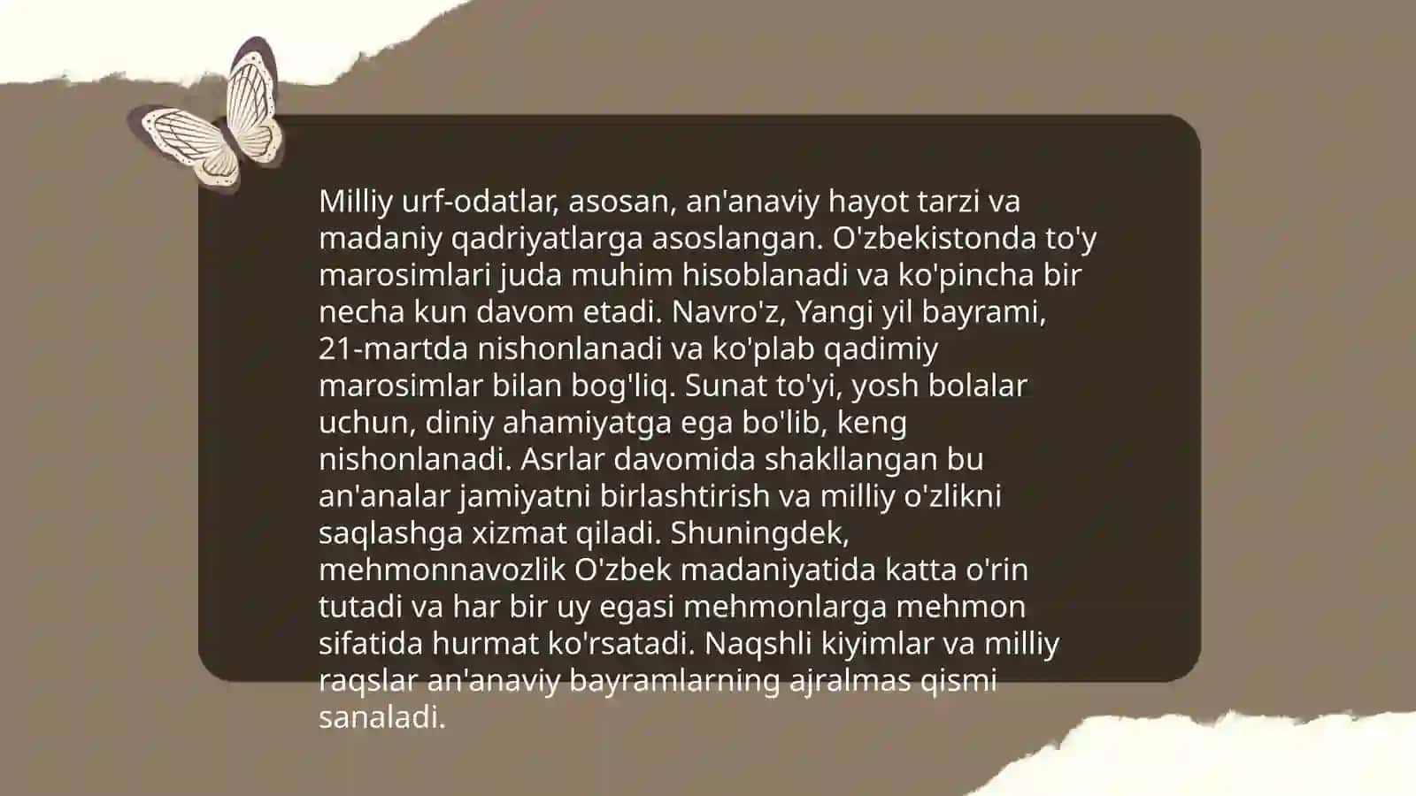 Milliy urf-odatlar 3