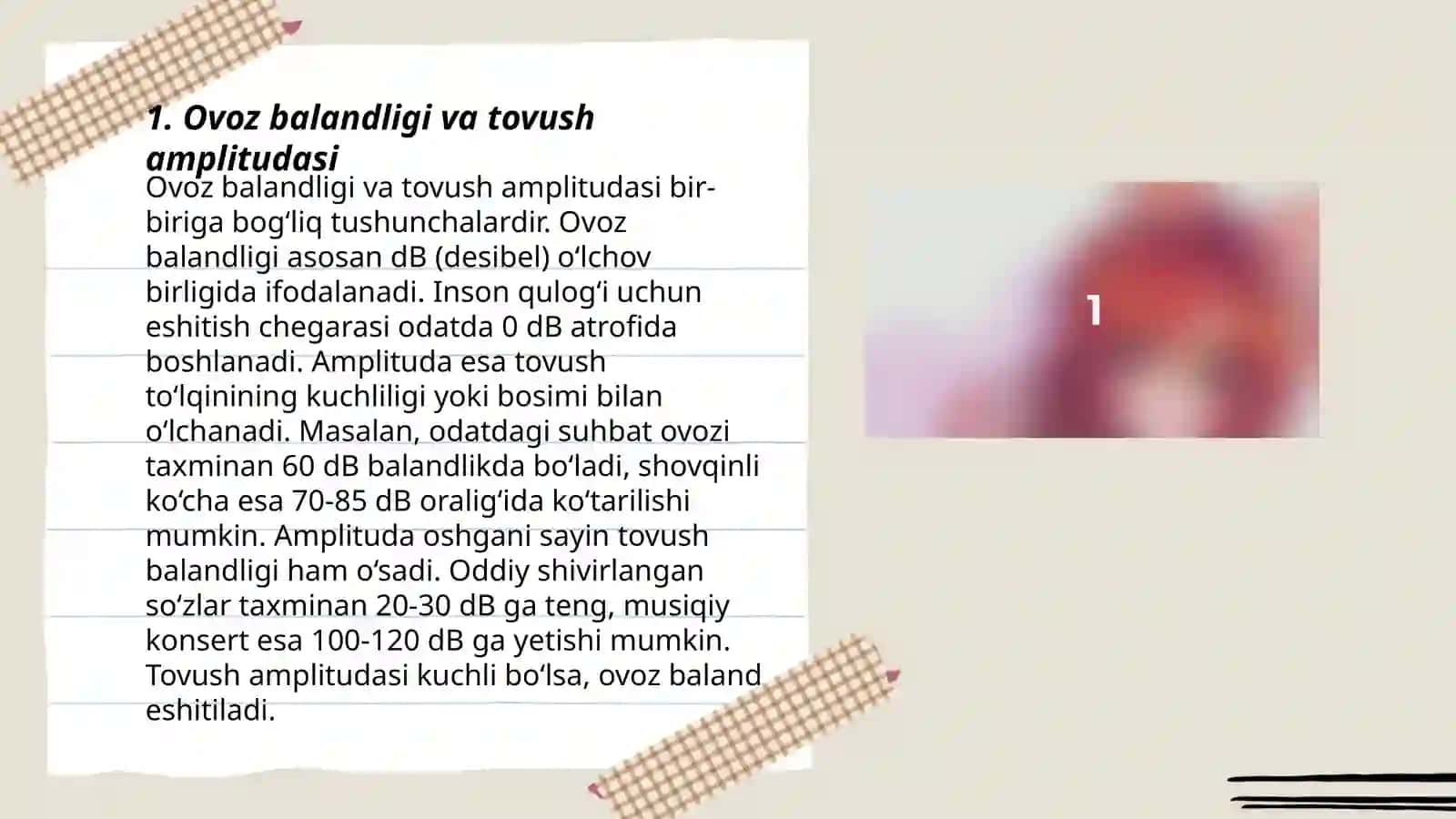 Ovoz balandligi va tovush amplitudasi 3
