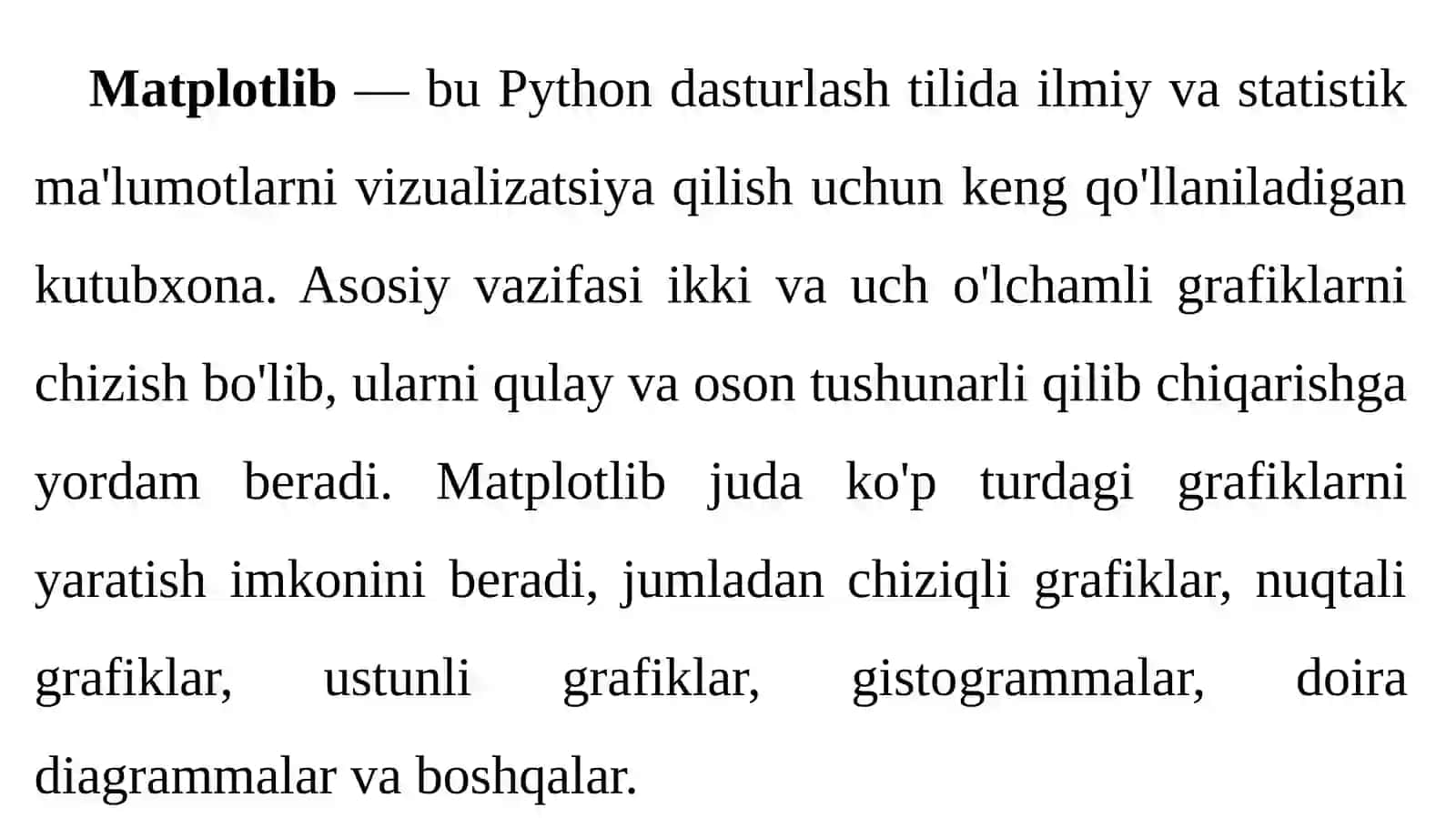 Matplotlib kutubxonasi 3