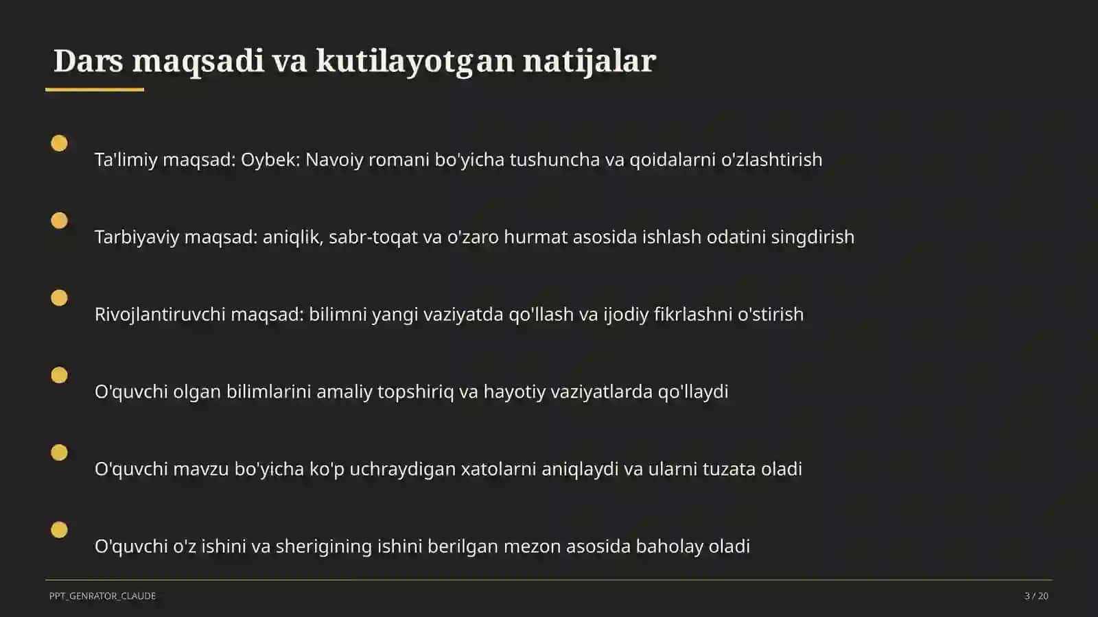 Oybek: Navoiy romani (10-sinf) 3