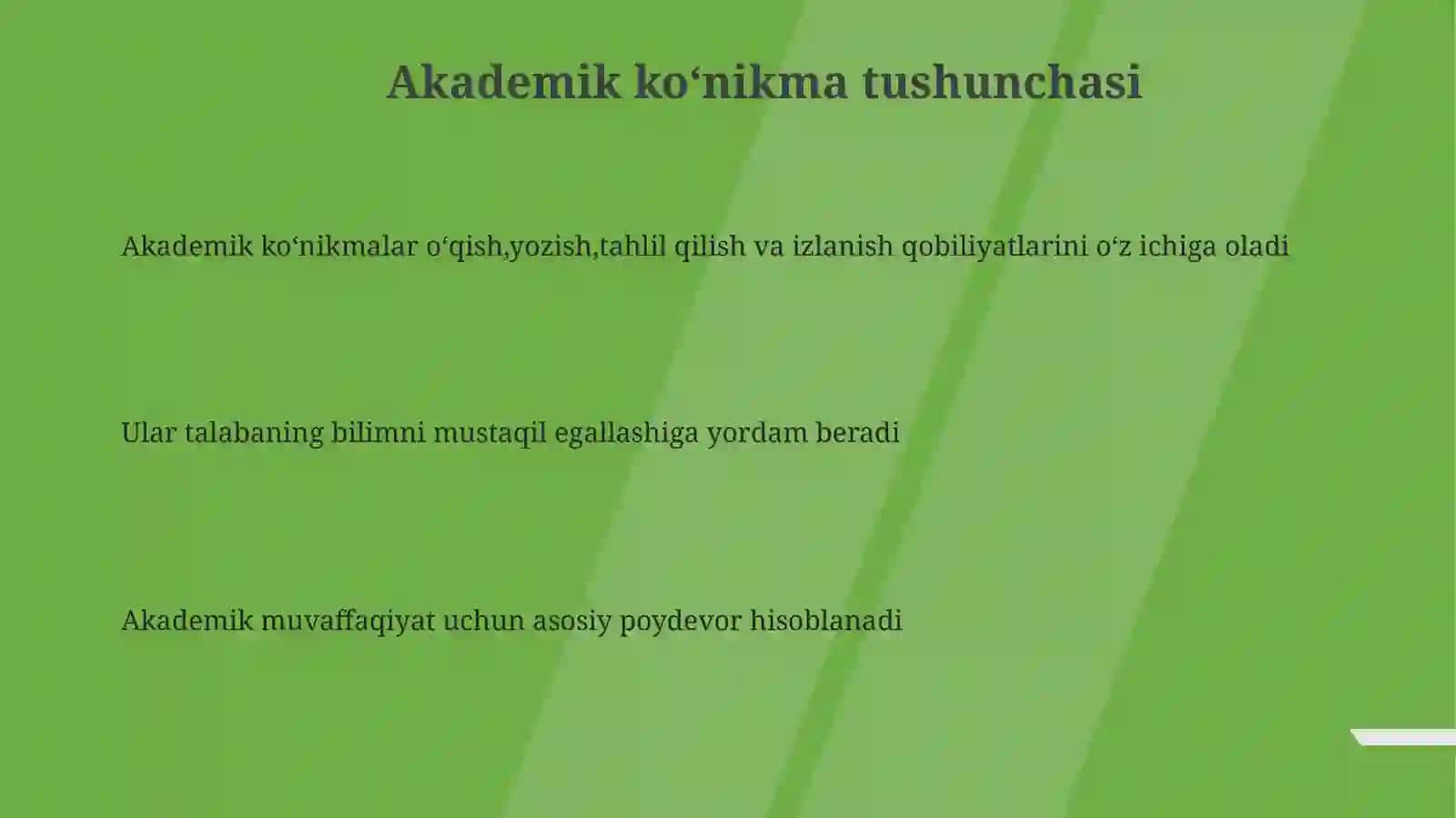 Akademik ko‘nikma tushunchasi 3