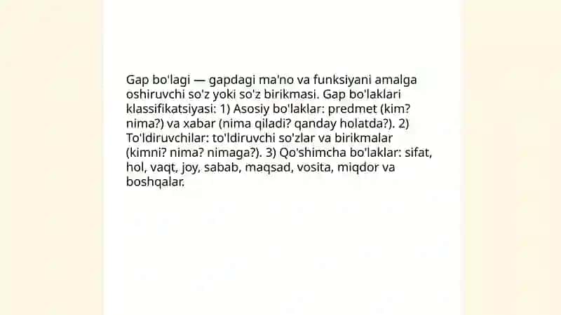 Gap bo’laklari 3