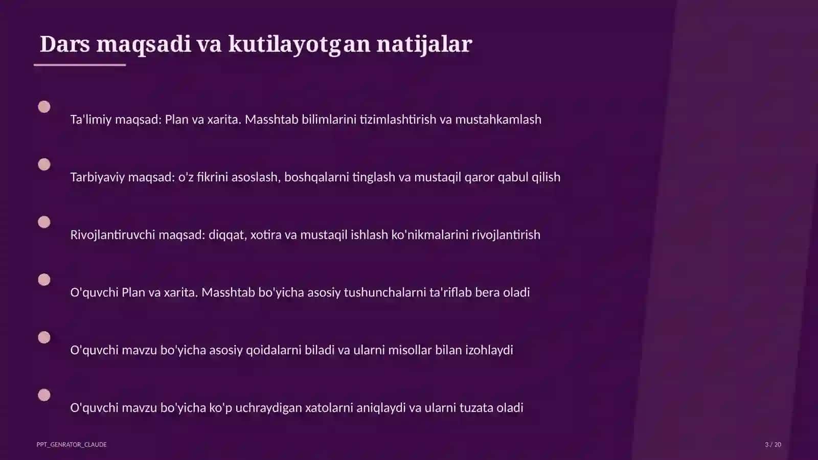 Plan va xarita. Masshtab (5-sinf) 3