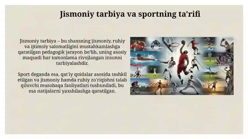 Jismoniy tarbiya va sportning o'ziga xos xususiyati 3