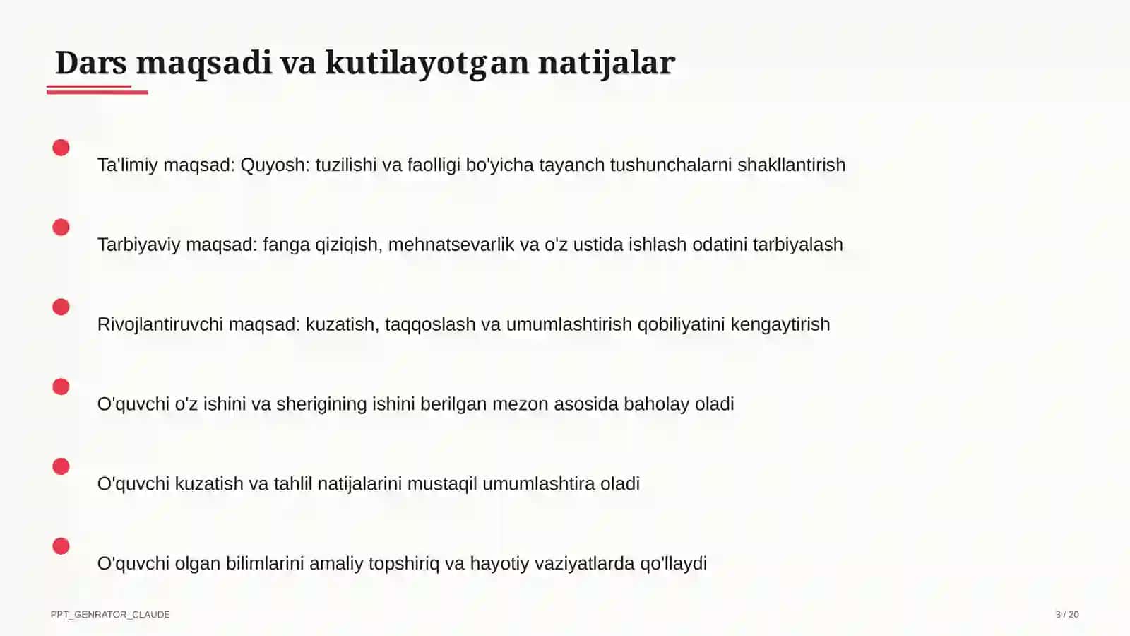 Quyosh: tuzilishi va faolligi (11-sinf) 3