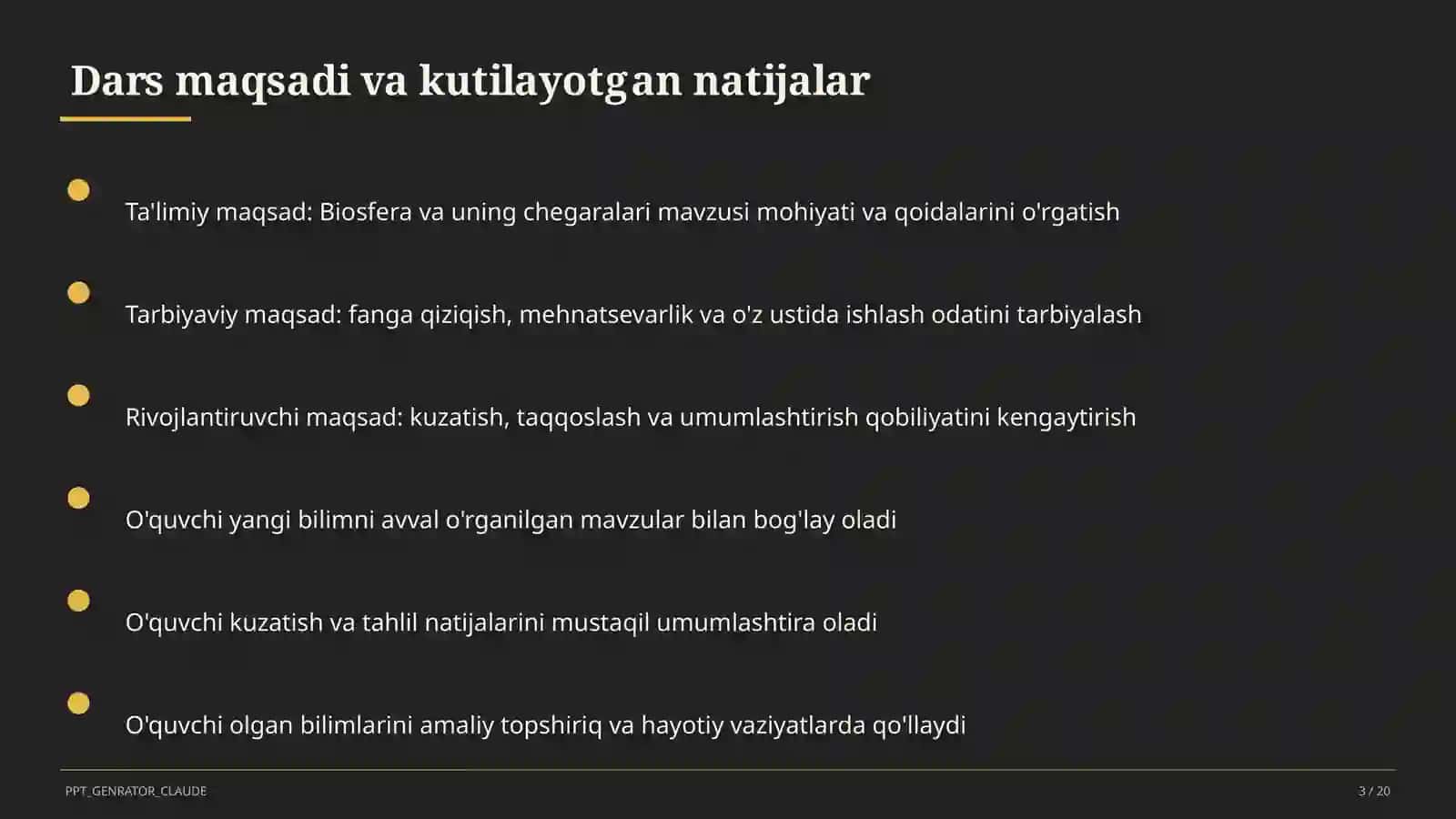 Biosfera va uning chegaralari (10-sinf) 3