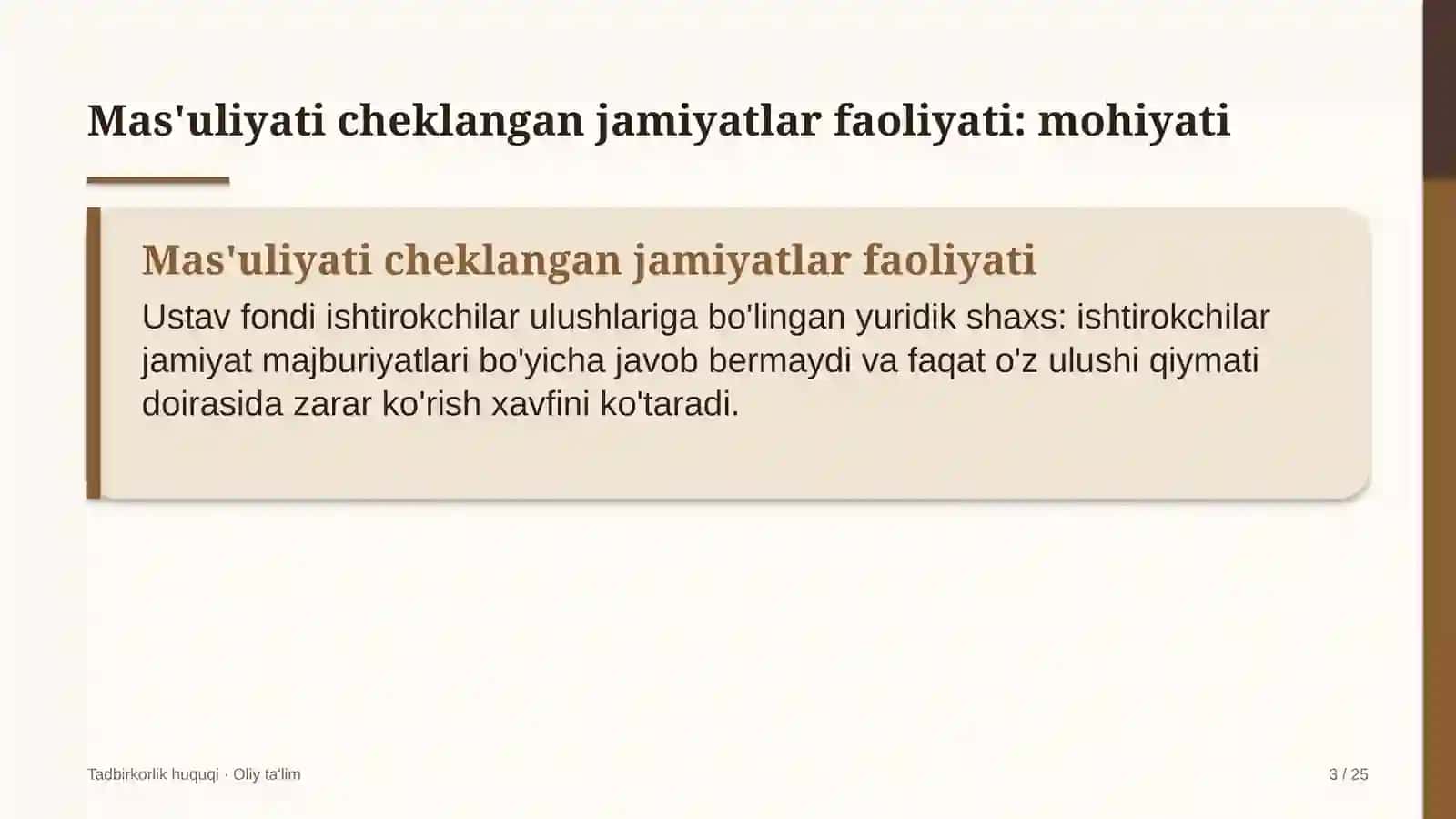 avtomobilsozlik sanoatida mas'uliyati cheklangan jamiyatlar faoliyati 4528 3