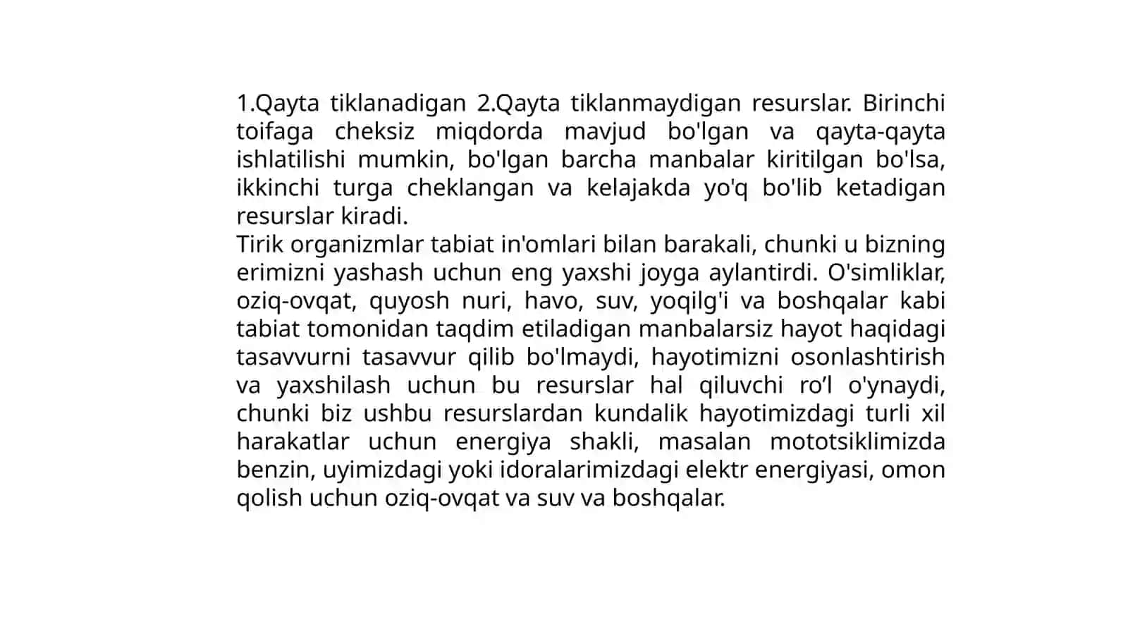 Energetika zaxiralaridan foydalanish jarayonlari 3