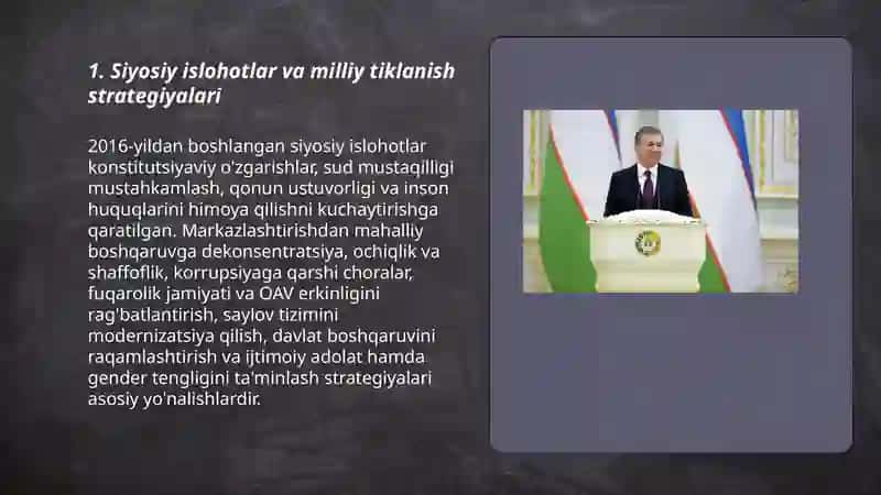 Yangilanayotgan O'zbekiston: Milliy tiklanishdan milliy yuksalish sari 3