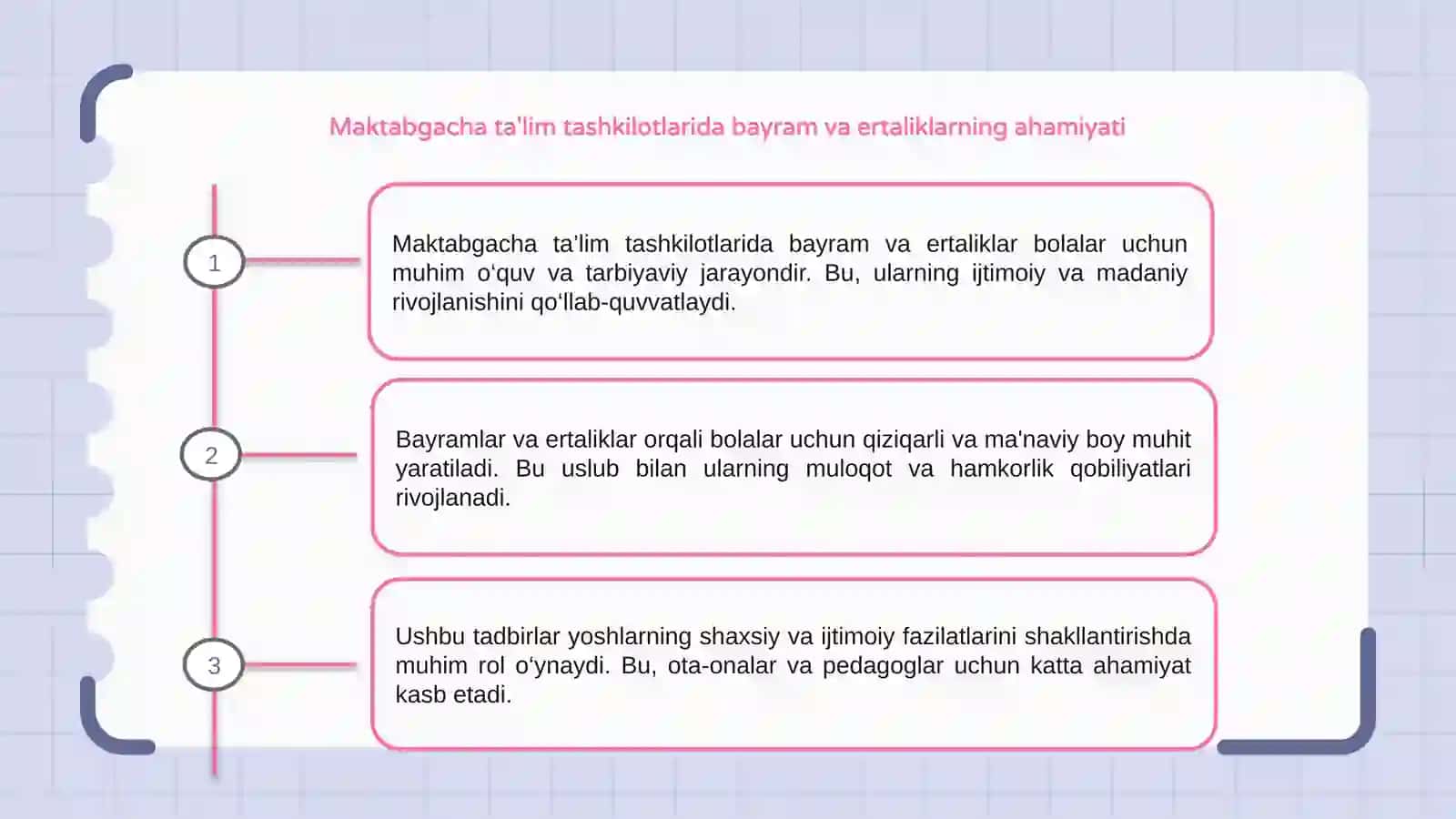 Maktabgacha taʼlim tashkilotlarida bayram va ertaliklarni tashkil qilish va oʻtkazish 3