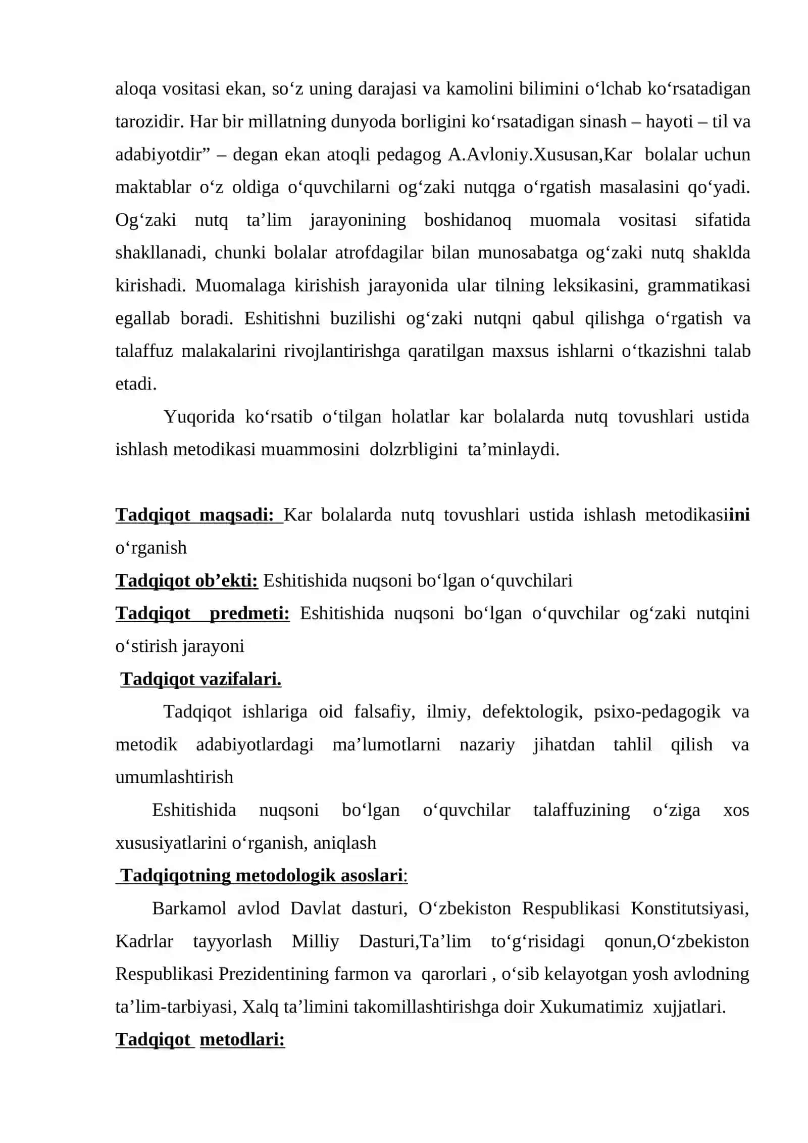 Kar bolalarda talaffuz malakalarini shakllantirish ustida ishlash metodika 3