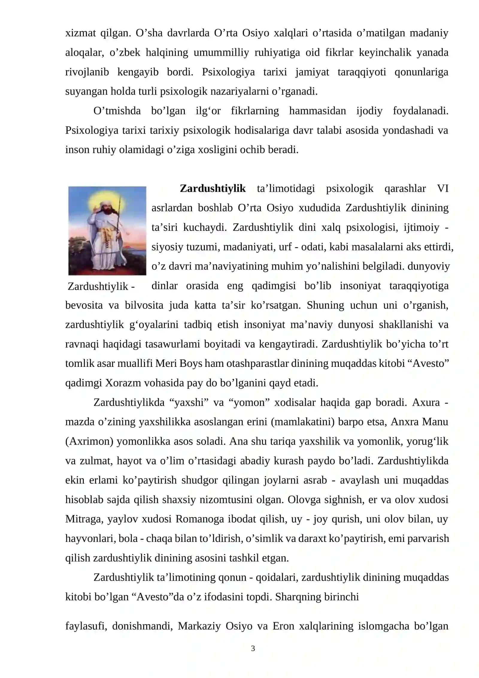 O'ZBEKISTONDA PSIXOLOGIYA FANI UNING TARIXIVA 3