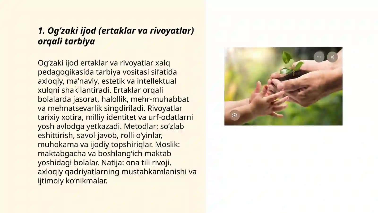 Og‘zaki ijod (ertaklar va rivoyatlar) orqali tarbiya 3