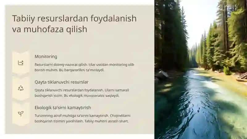 Ekologik turizm turlari va ularning tasnifi 3