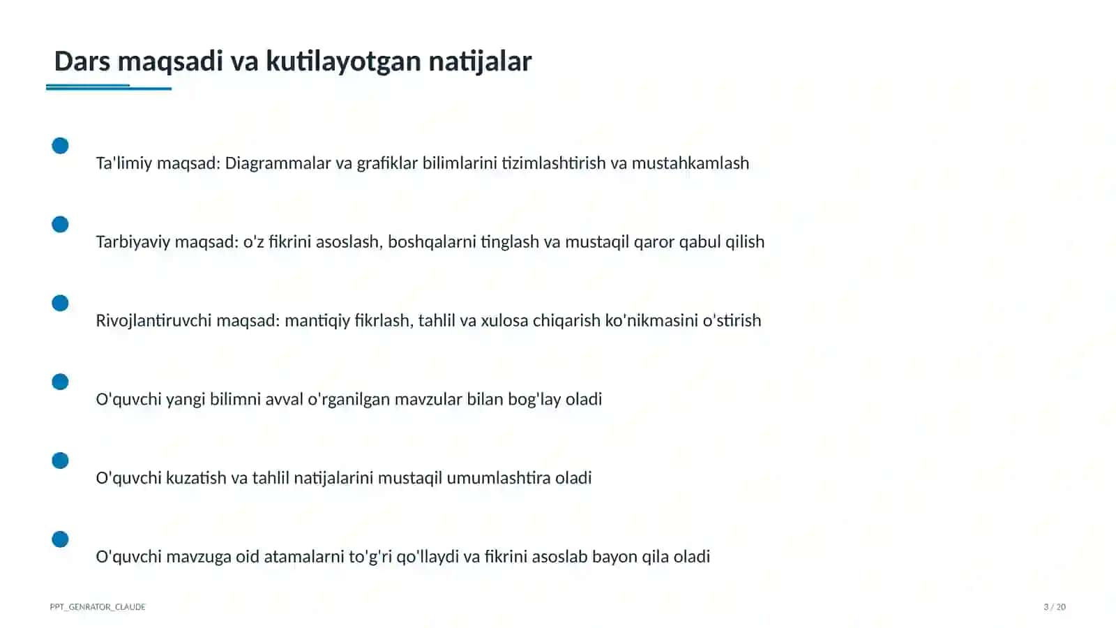 Diagrammalar va grafiklar (6-sinf) 3
