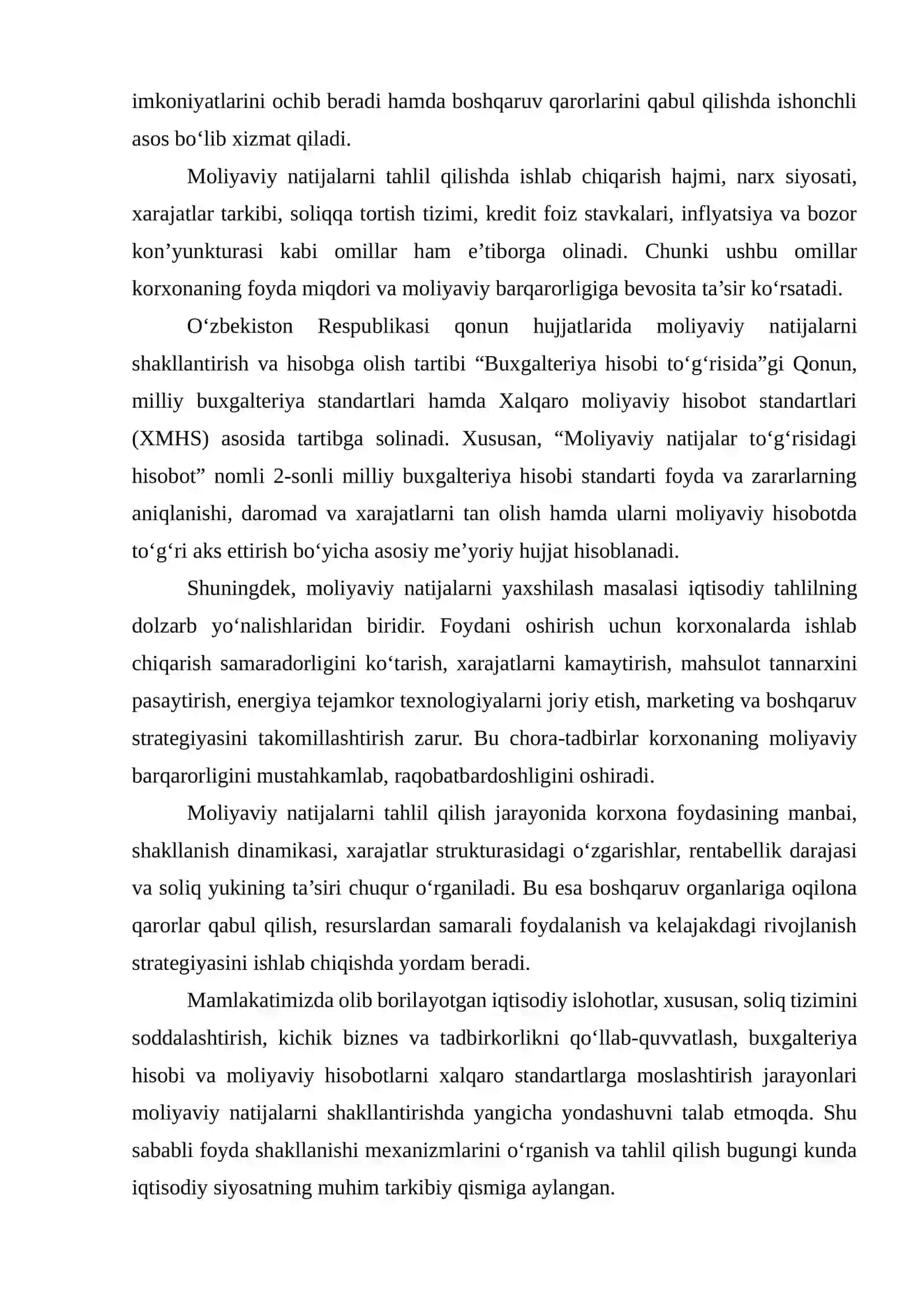 BOB. MOLIYAVIY NATIJALAR SHAKLLANISHINING NAZARIY ASOSLARI 3
